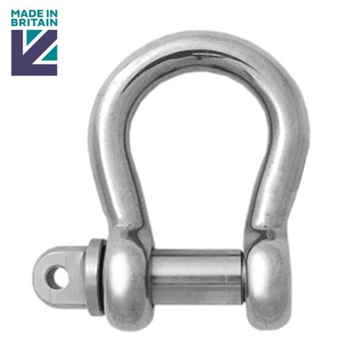 Stainless Steel Lifting Bow Shackle - PH High Tensile - Standard Pin